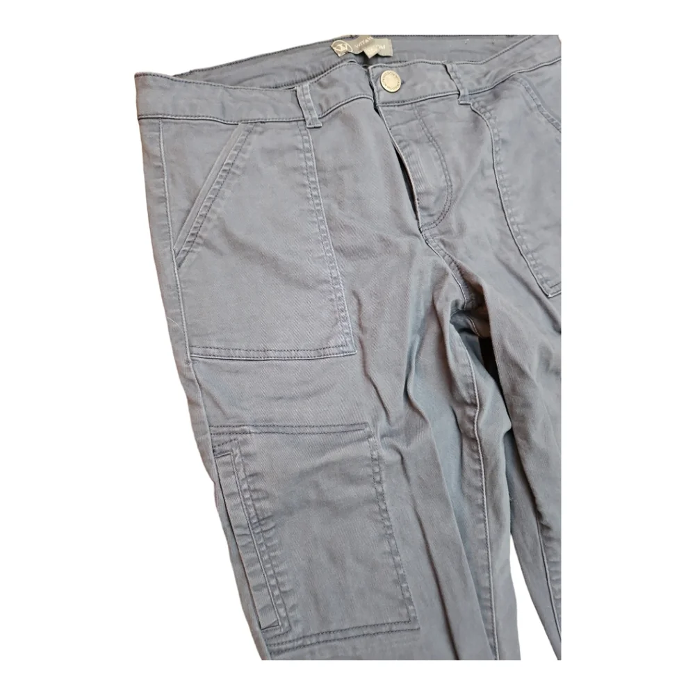 Wit & Wisdom Gray Slim Fit Cargo Pants Size 14 - Picture 4 of 6